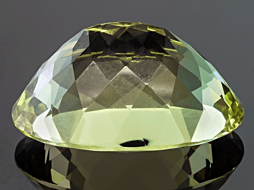 Brazilian Chartreuse Beryl 18.37ct 20.98x14.44x11.31mm Oval With Gemworld Report