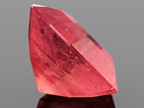 Sweet Home Mine Deep Pink Rhodochrosite 4.13ct 10x10mm Trillion With Gemworld Report