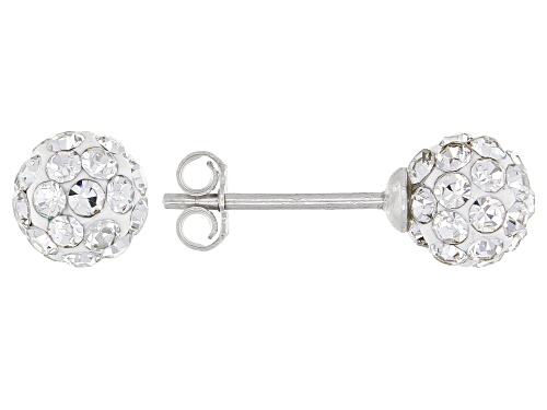 Bella Luce ® 9.01ctw Cultured Fresh Water Pearl & Diamond Simulants Rhodium Over Silver Jewelry Set