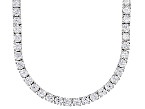 Bella Luce® 26.00ctw Diamond Simulant Platinum Over Silver Necklace & Earring Anniversary Boxed Set