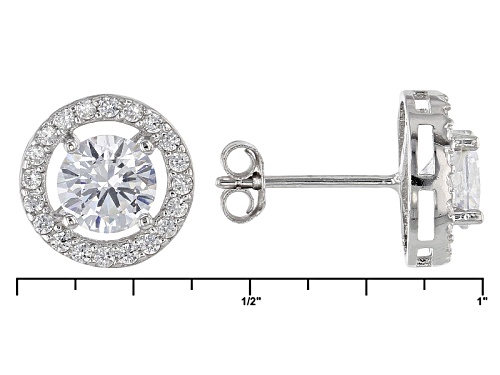 Bella Luce ® 3.26ctw Rhodium Over Sterling Silver Ring And Earrings Set (2.08ctw Dew)