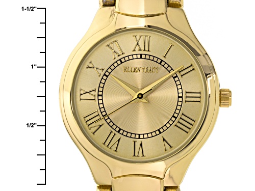 Ellen Tracy Ladies Rose Tone And Gold Tone Watch Set Of 2