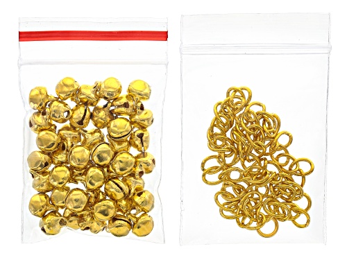 With Bells On 10 Strand Wire Braiding necklace and bracelet supply and project kit in Golden Berry