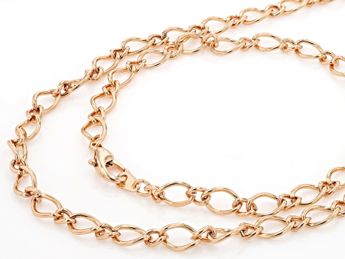 Off Park® Collection, Rose Tone Necklace and Bracelet Jewelry Roll Chain Set of 14