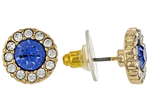 Off Park® Collection, Multi-Color Crystal Halo Earring Stud Set of 5