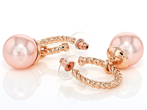 Off Park® Collection, 15.5mm Multi-Color Pearl Simulant Tri-Tone Set of 3 Dangle Earrings