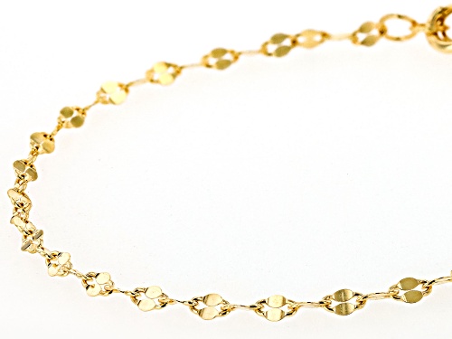 Pre-Owned 18k Yellow Gold Over Sterling Silver Bracelets Set of 3 - Size 7