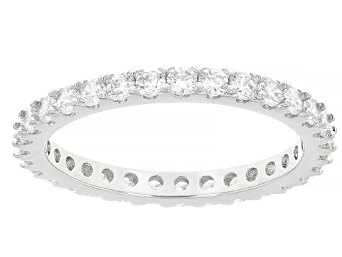 Pre-Owned Bella Luce® 13.28ctw White Diamond Simulant Rhodium Over Brass Ring and Stud Set