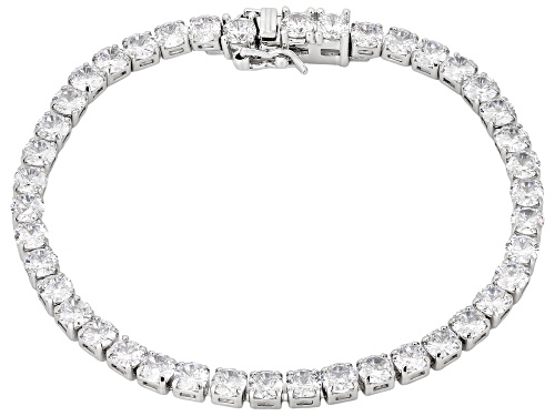 Pre-Owned Bella Luce® Ottone 59.97ctw White Diamond Simulant Rhodium Plated Bracelet Set of 4 - Size 8