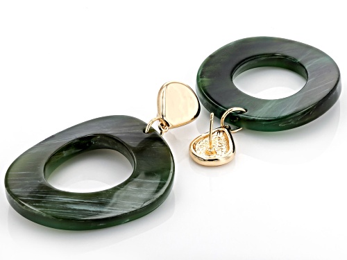 Paula Deen Jewelry™ Multi-Color Resin Gold Tone Set of 3  Earrings