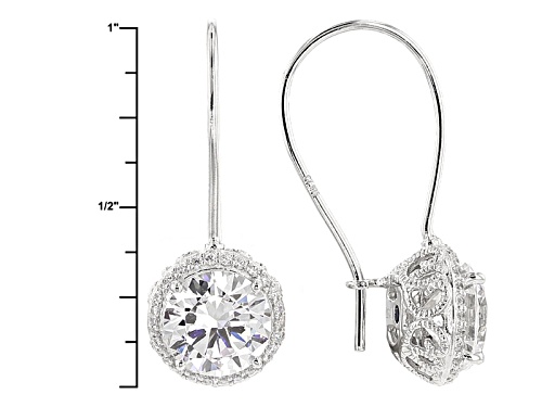 Pre-Owned Vanna K ™ For Bella Luce ® 6.28ctw Platineve® Earrings (4.34ctw Dew)
