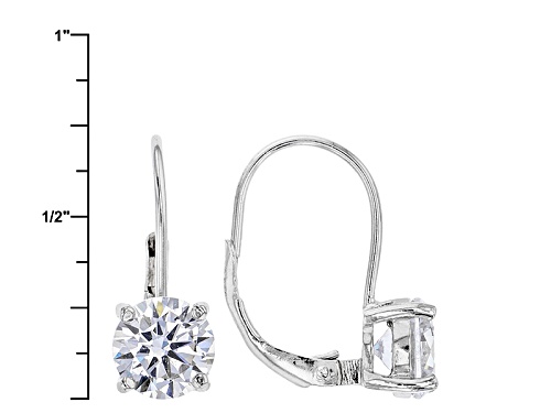 Pre-Owned Bella Luce ® 7.80ctw Diamond Simulant Rhodium Over Sterling Silver Earrings And Ring (4.91