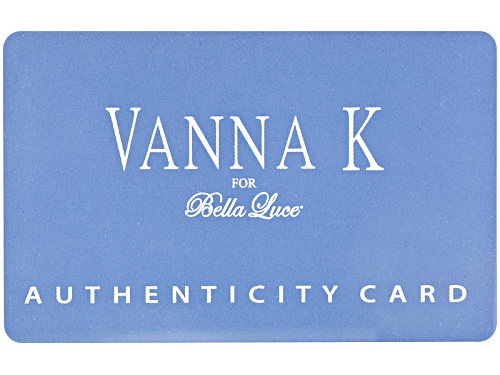 Pre-Owned Vanna K ™ For Bella Luce ® 5.69ctw White & Tanzanite Color Diamond Simulant Platineve ™ Ri - Size 10