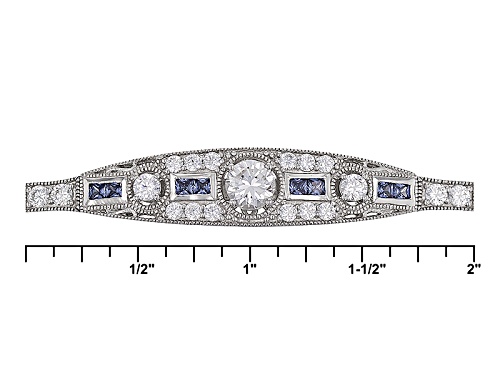 Vanna K ™ For Bella Luce ® 6.94ctw Tanzanite & Diamond Simulants Platineve® Bracelet - Size 8