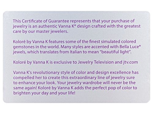 Kolore By Vanna K ™ 3.11ctw  Blue And White Diamond Simulants Platineve® Pendant With Chain
