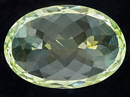 Brazilian Chartreuse Beryl 18.37ct 20.98x14.44x11.31mm Oval With Gemworld Report