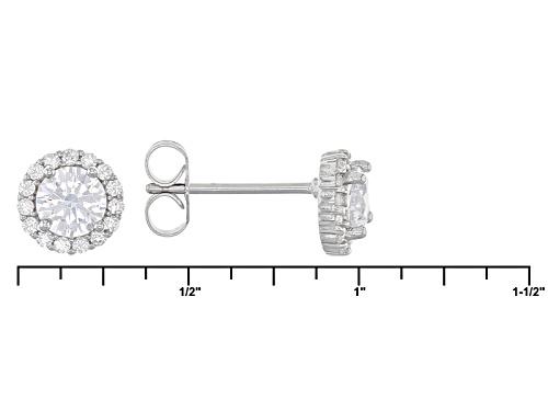 Bella Luce ® 9.00ctw Rhodium Over Sterling Silver Earrings- Set Of 3