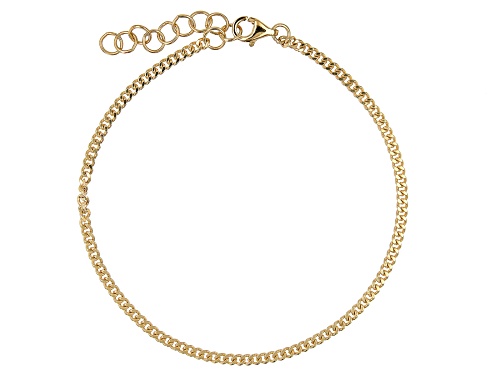 Pre-Owned 18k Yellow Gold Over Sterling Silver Bracelets Set of 3 - Size 7