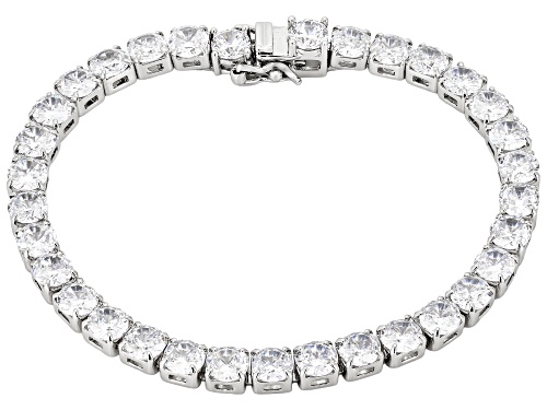 Pre-Owned Bella Luce® Ottone 59.97ctw White Diamond Simulant Rhodium Plated Bracelet Set of 4 - Size 8