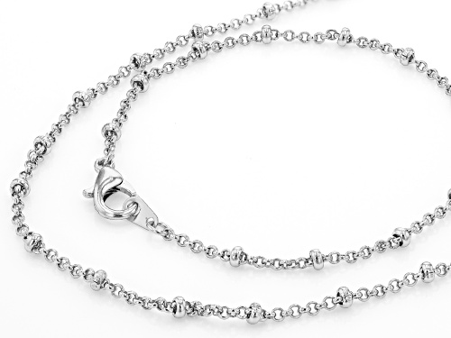 Pre-Owned Off Park ® Collection, Silver Tone 7 Necklaces and 7 Bracelets Jewelry Roll Chain Set