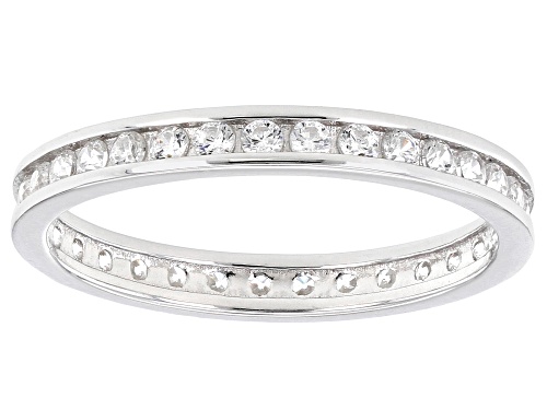 Pre-Owned Bella Luce ® 6.80ctw Rhodium Over Sterling Silver Eternity Band Rings- Set of 5 - Size 10