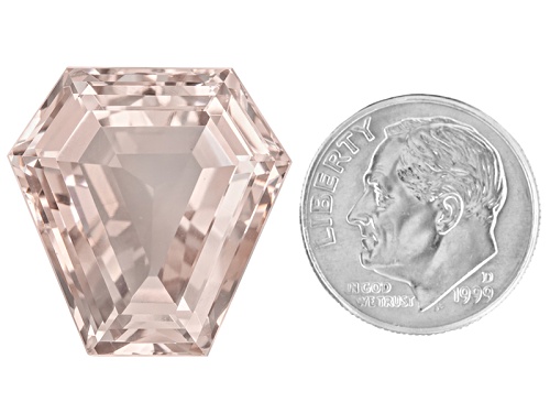 Nigerian Pink Tourmaline 35.99ct 21.39x21.12mm Shield Shape Step Cut Gemworld Verification Report