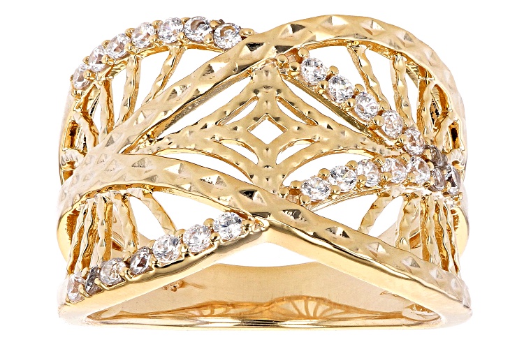 Bella Luce ® 1.05ctw White Diamond Simulant Eterno™ Yellow Ring 