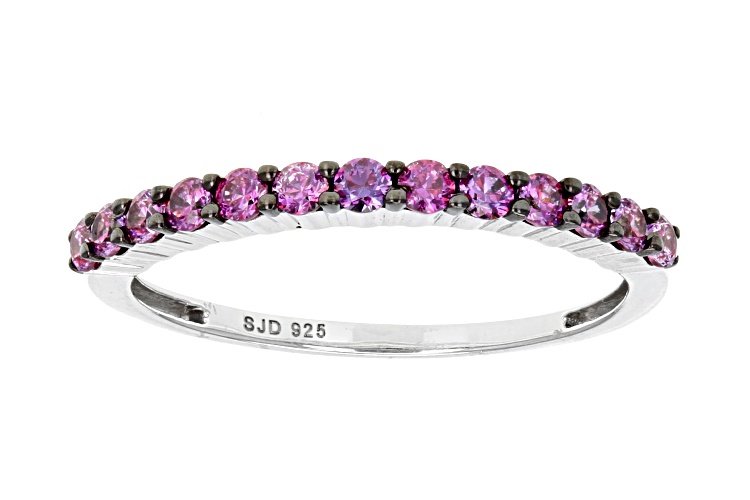 Bella Luce Luxe™0.77ctw with Fancy Purple Cubic Zirconia Rhodium Over ...