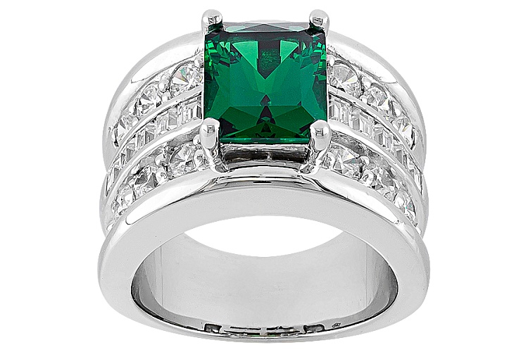 Jose Hess ™ For Bella Luce ® 5.73ctw Emerald Simulant & Dia Simulant ...