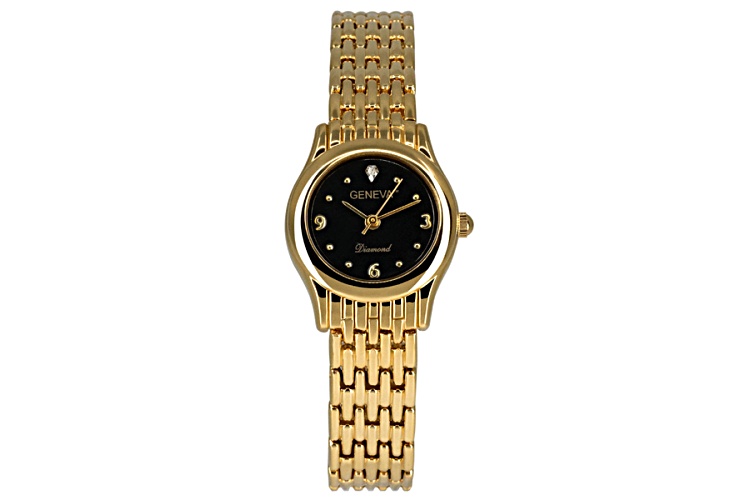 Geneva Women's Gold Tone Stainless Steel Watch | JTV Auctions
