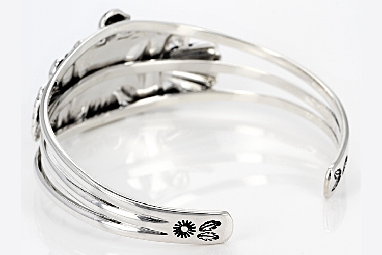 Southwest Style By Jtv™ Sterling Silver Eagle Cuff Bracelet Size 8