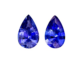 Sapphire 8x5mm Pear Shape Matched Pair 1.51ctw