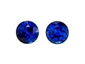 Sapphire 5mm Round Matched Pair 1.31ctw