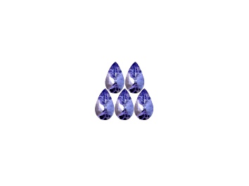 Picture of Tanzanite 7x5mm Pear Shape Set of 5 2.75ctw