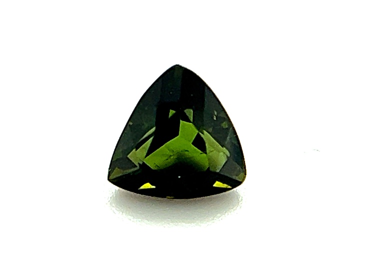 Yellowish Green Tourmaline 7mm Trillion 1.50ct