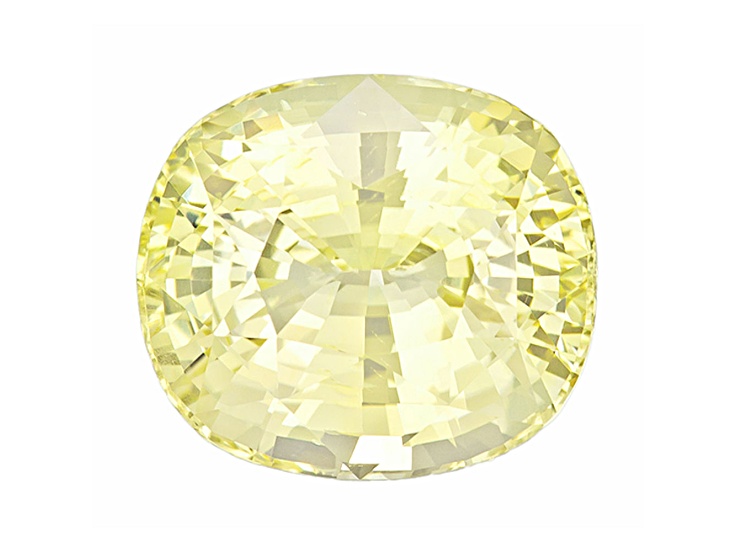 Yellow Sapphire Loose Gemstone Unheated 12.05x10.65mm Cushion 9.12ct