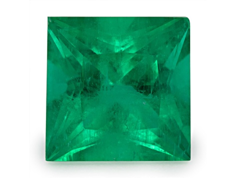Panjshir Valley Emerald 7.1mm Princess Cut 1.73ct