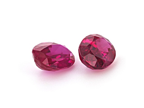 Ruby 6x4mm Oval Matched Pair 1.12ctw