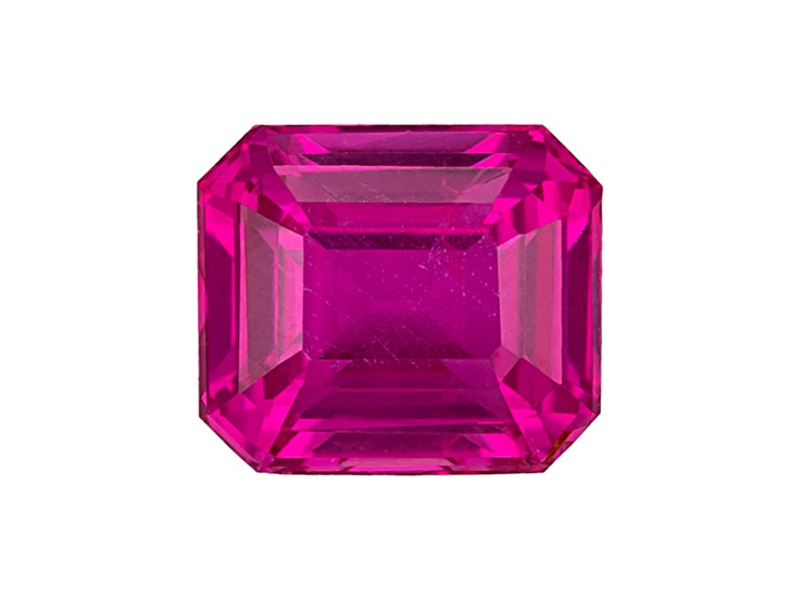 Pink Sapphire Loose Gemstone Unheated 6.01x5.2mm Emerald Cut 1.12ct