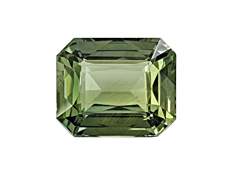 Green Sapphire 7.6x6.28mm Emerald Cut 2.06ct