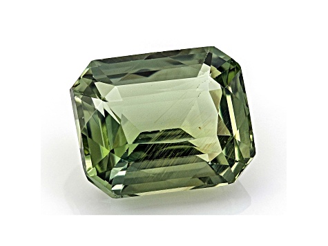 Green Sapphire 7.6x6.28mm Emerald Cut 2.06ct