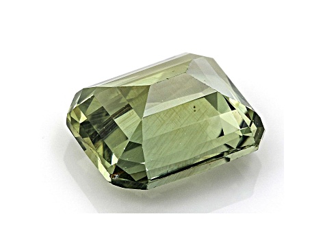 Green Sapphire 7.6x6.28mm Emerald Cut 2.06ct