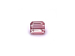Pink Pastel Tourmaline 6.31x5.74mm Emerald Cut 1.29ct