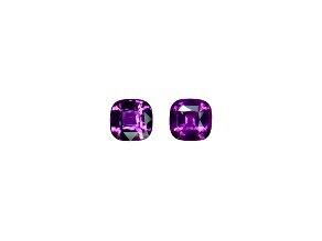 Pink Sapphire Unheated 8mm Cushion Matched Pair 3.14ctw