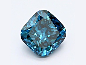 1.02ct Dark Blue Cushion Lab-Grown Diamond SI2 Clarity IGI Certified
