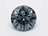 1.11ct Dark Blue Round Lab-Grown Diamond VS2 Clarity IGI Certified