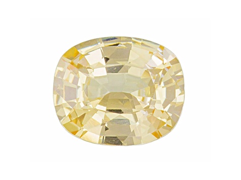 Yellow Sapphire Loose Gemstone 6.7x5.6mm Cushion 1.12ct
