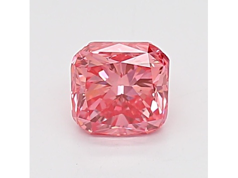 0.87ct Vivid Pink Cushion Lab-Grown Diamond SI1 Clarity IGI Certified