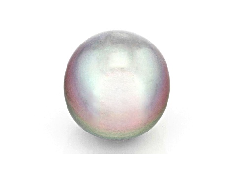 Cultured Tahitian Pearl 12mm Drop Lavender With Green Overtones