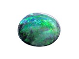 Australian Black Opal 7.5x6.0mm Oval Cabochon 0.93ct